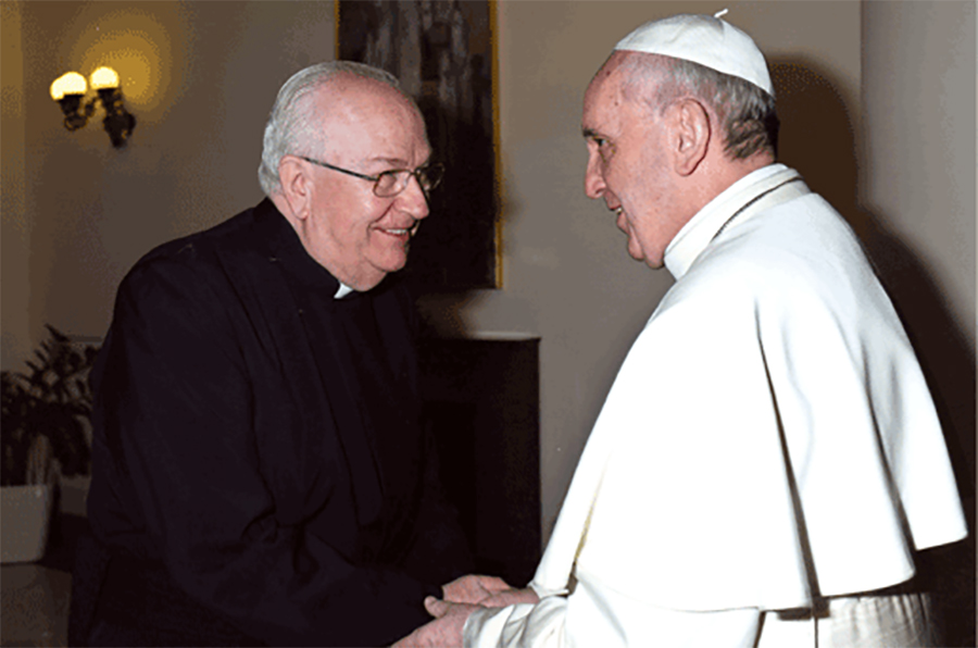 Fernando Vérjez LC con el Papa Francisco