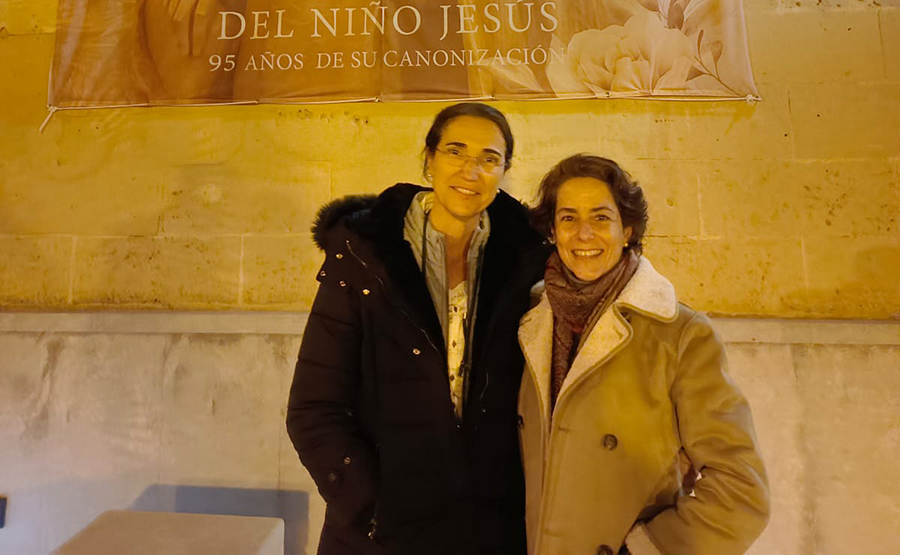 Mentxu y Myriam durante la visita a la ciudad de Córdoba