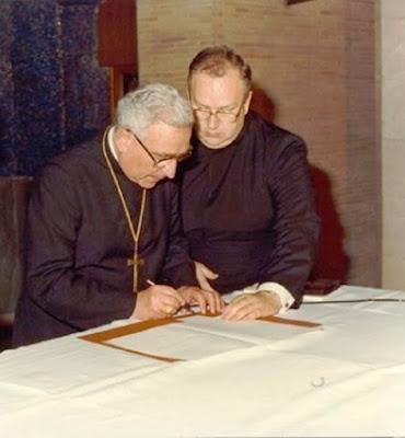 El Cardenal Pironio con su secretario el P. Fernando Vérgez, L.C.