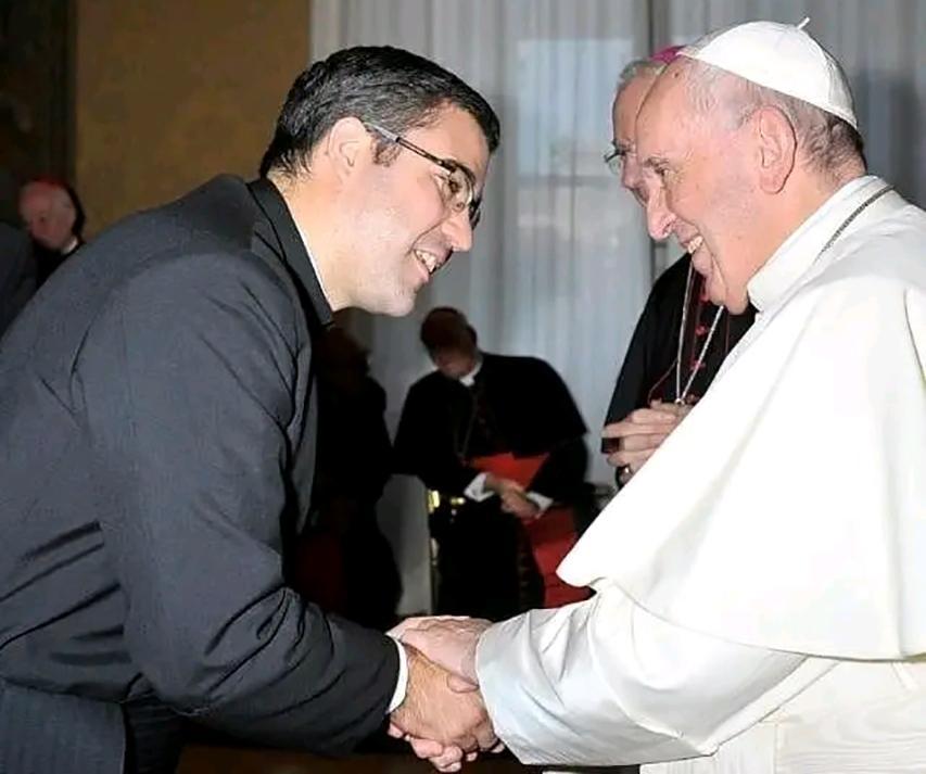 El H. Pablo Lorenzo-Penalva, con el Santo Padre.