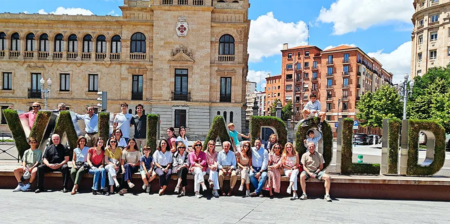 El grupo de peregrinos de Bilbao que acudió a Valladolid al Santuario de la Gran Promesa