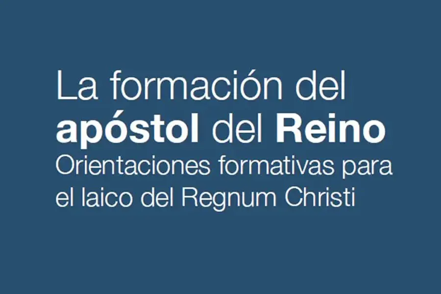 Portada del ensayo sobre la formación del Apóstol del Regnum Christi