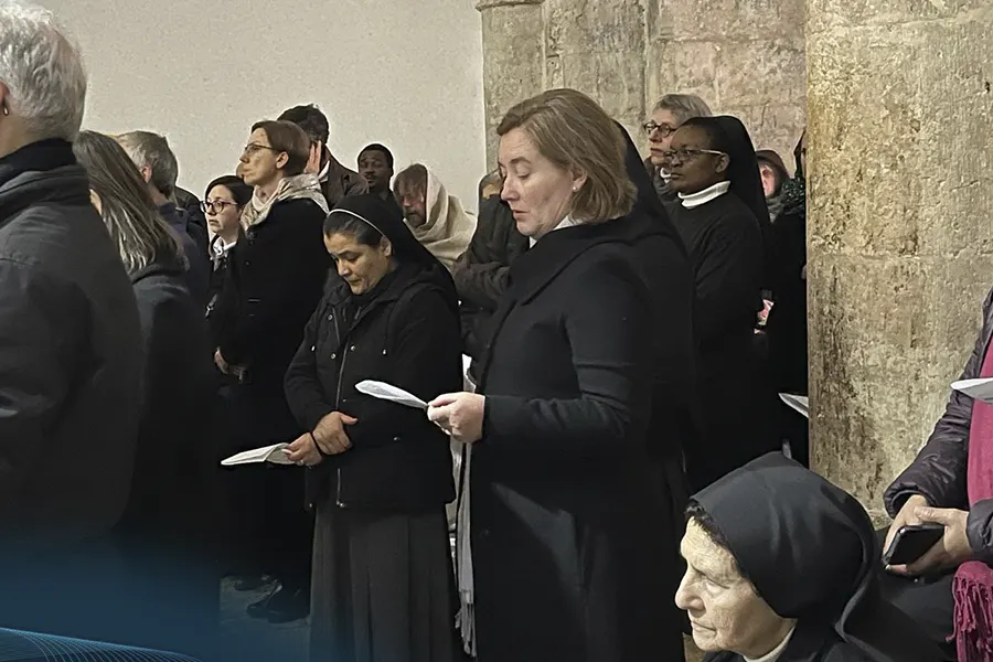 Bianca, durante una de las celebraciones del Octavario de oración por la unidad de los cristianos 