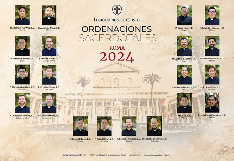 Legionarios de Cristo ordenaciones sacerdotales 2024