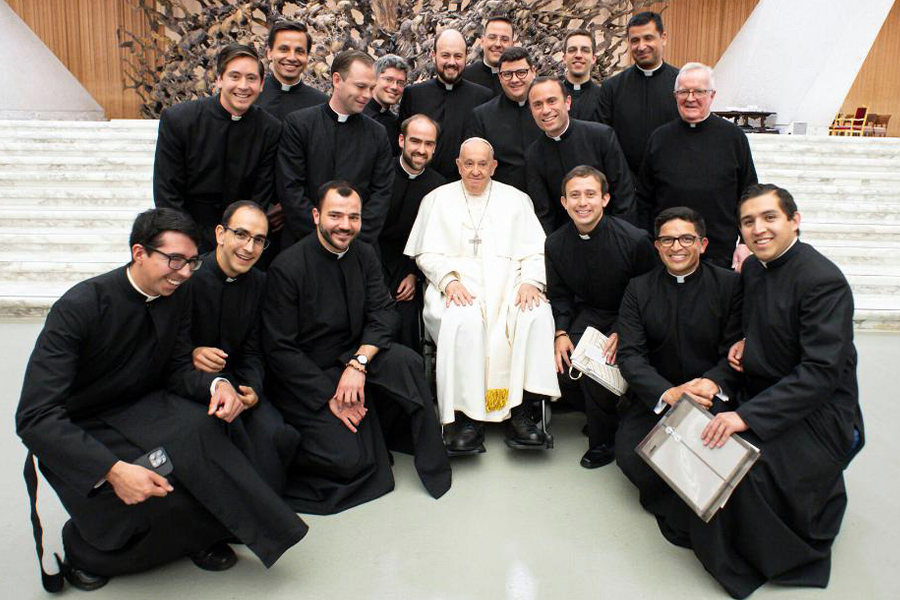 Legionarios de Cristo con el Papa Francisco