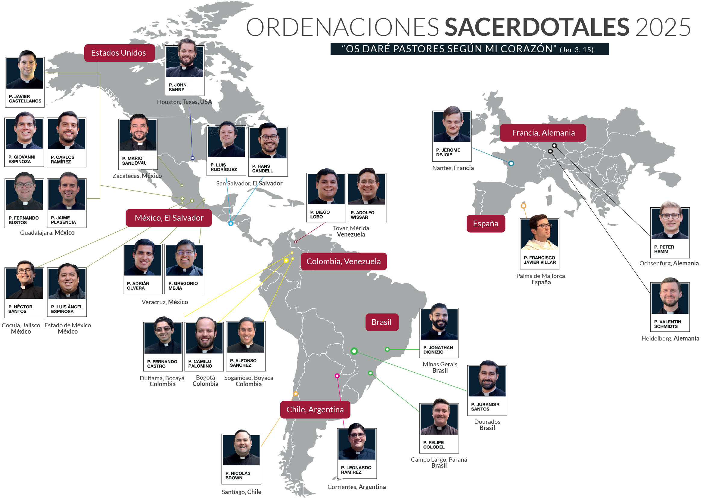 mapa ordenaciones sacerdotales 2025