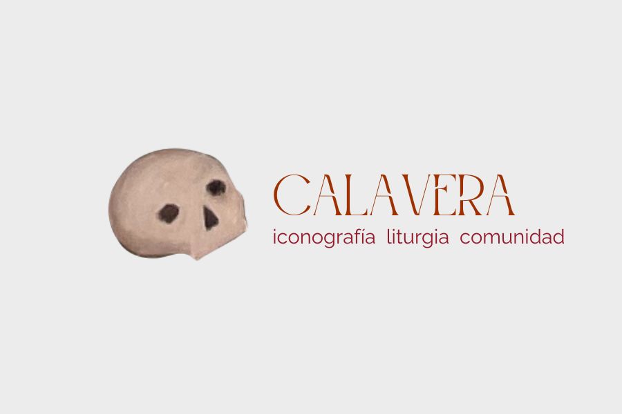 Escribiendo calavera símbolo